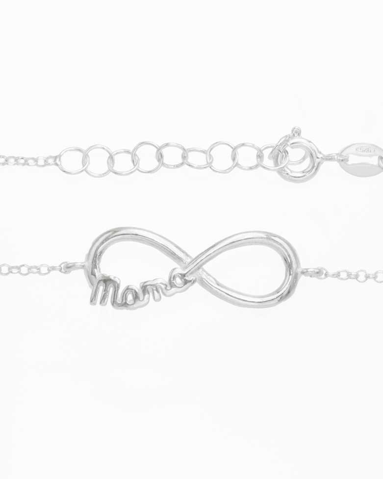 Pulsera de Plata de Ley con Motivo Infinito/Mamá | Venta al Por Mayor - Doallo Plata