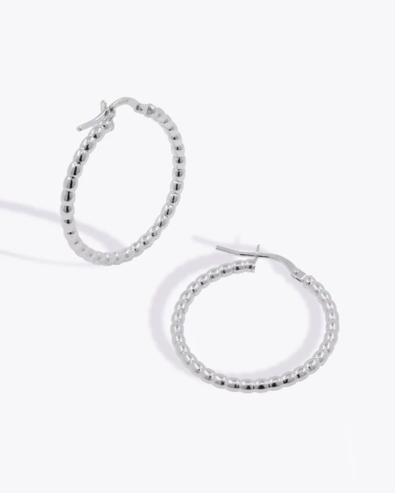 Aros con bolitas | Distribuidores de joyería en plata - Doallo Plata